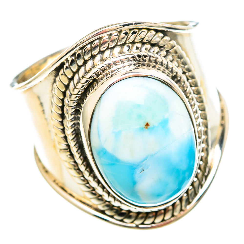 Larimar Rings handcrafted by Ana Silver Co - RING99286