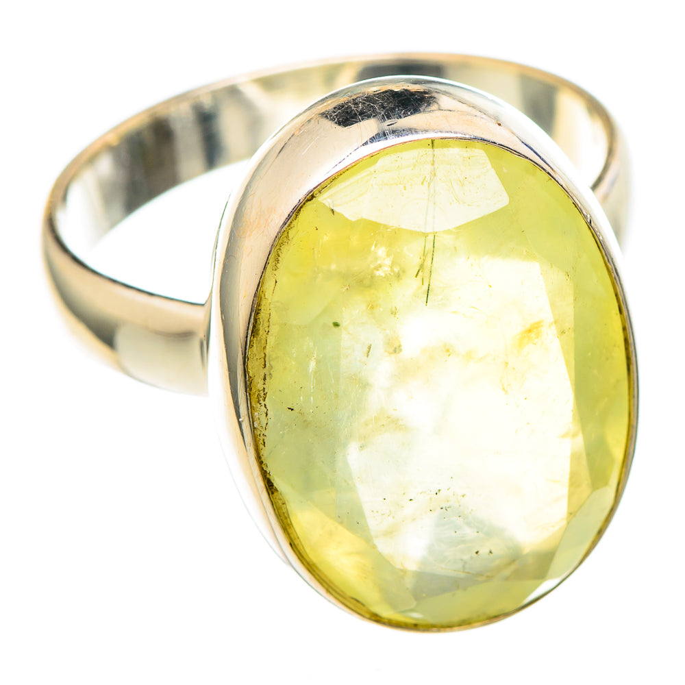 Prehnite Rings handcrafted by Ana Silver Co - RING99290 - Photo 2