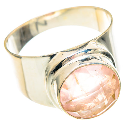 Rose Quartz Rings handcrafted by Ana Silver Co - RING99297