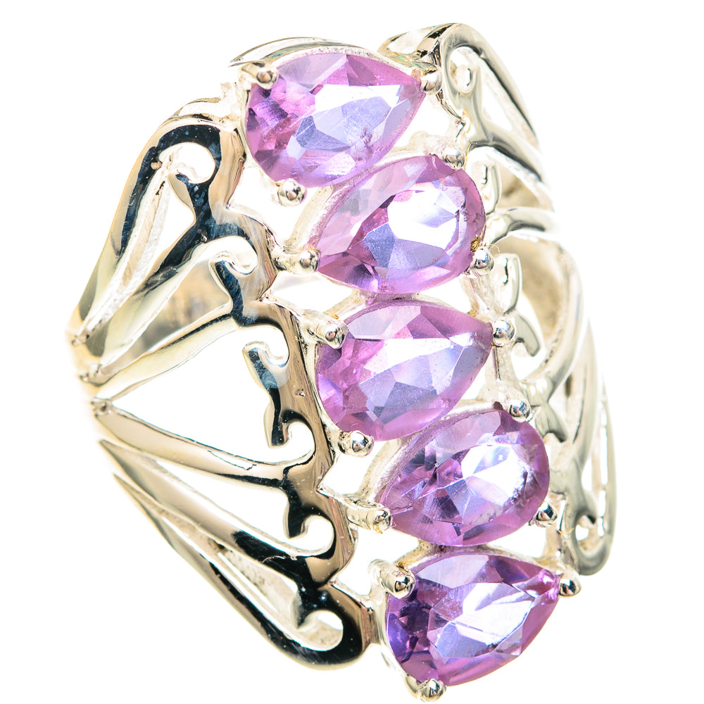 Color Change Alexandrite (lab.) Rings handcrafted by Ana Silver Co - RING99302