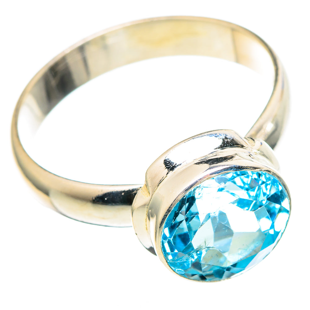 Blue Topaz Rings handcrafted by Ana Silver Co - RING99325