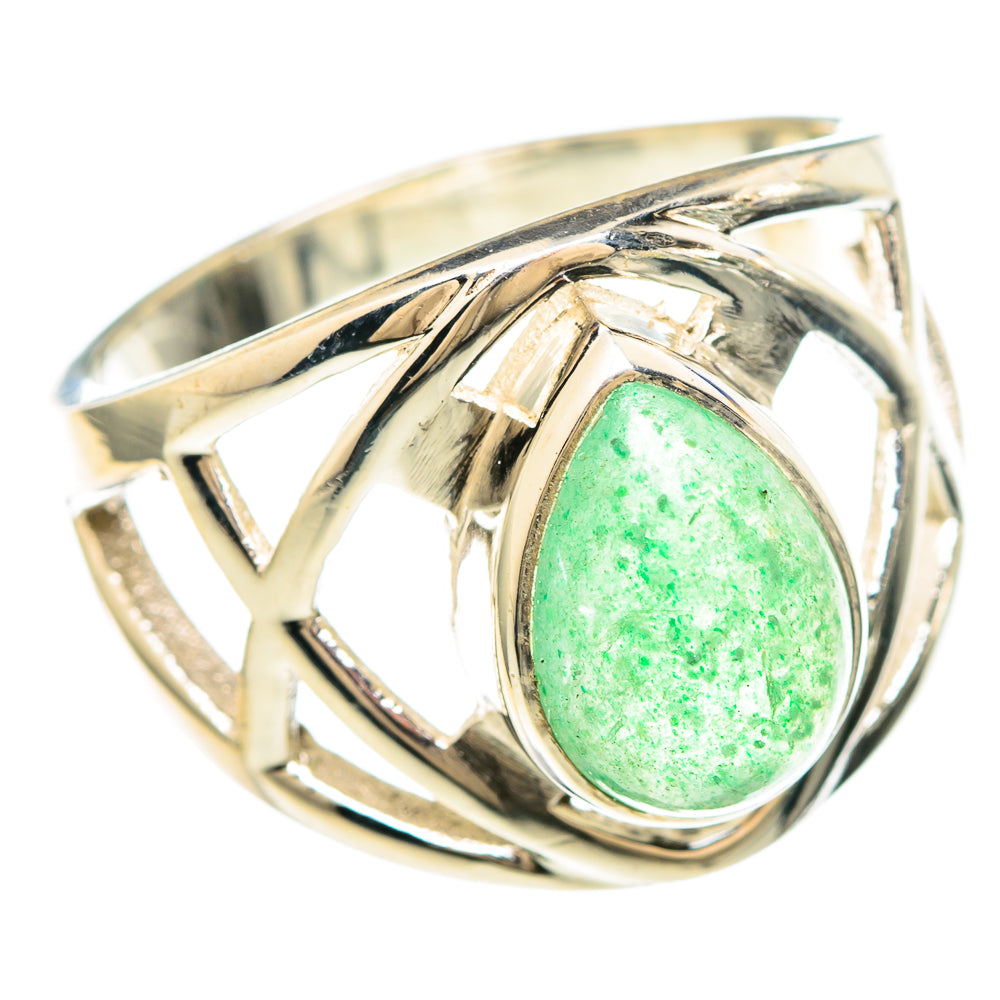 Green Aventurine Rings handcrafted by Ana Silver Co - RING99328