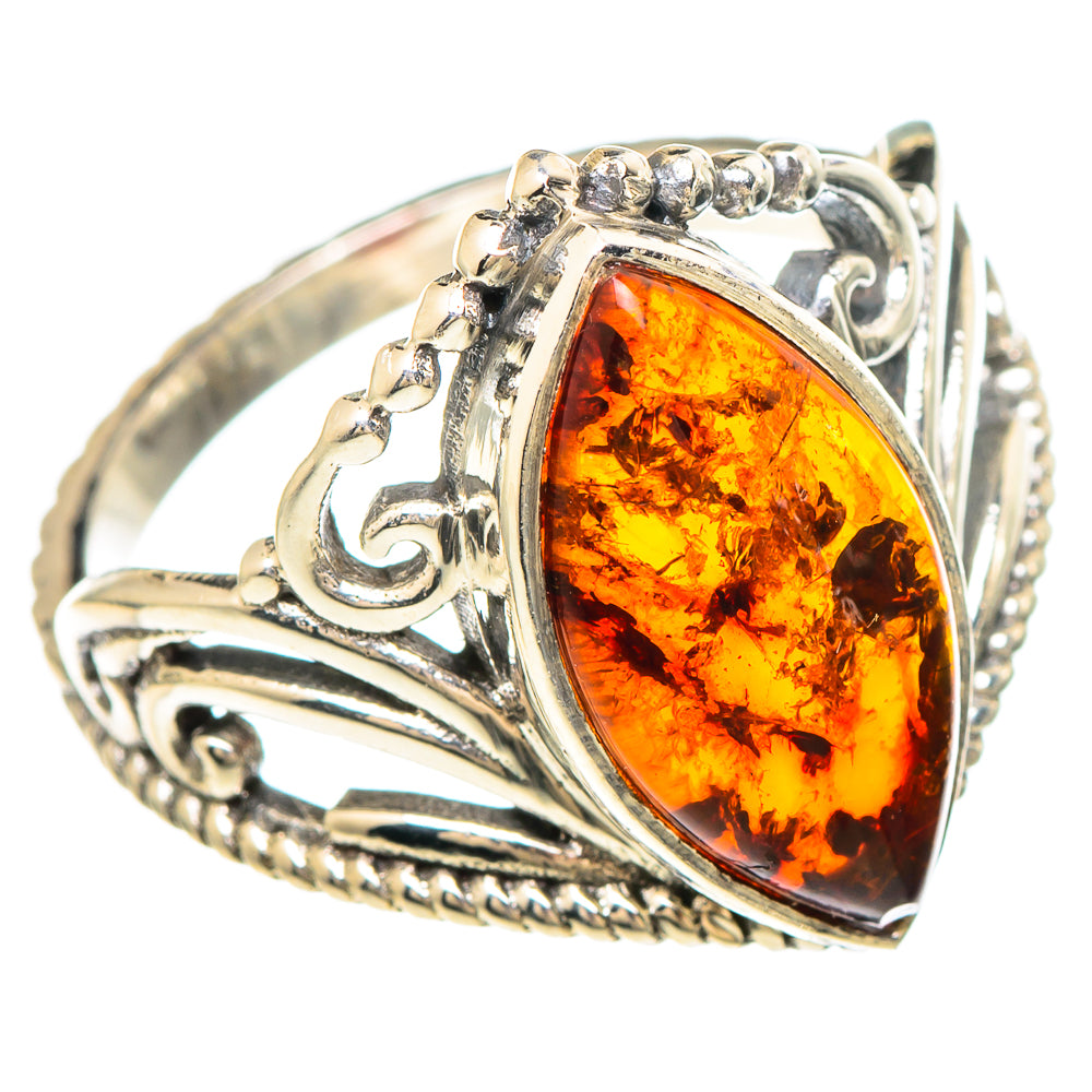 Baltic Amber Rings handcrafted by Ana Silver Co - RING99334