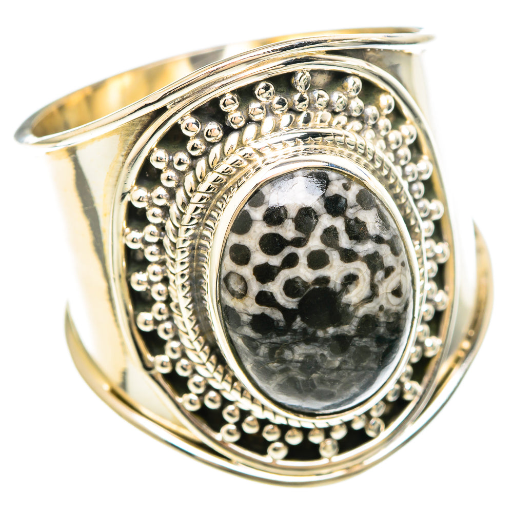 Stingray Coral Rings handcrafted by Ana Silver Co - RING99350