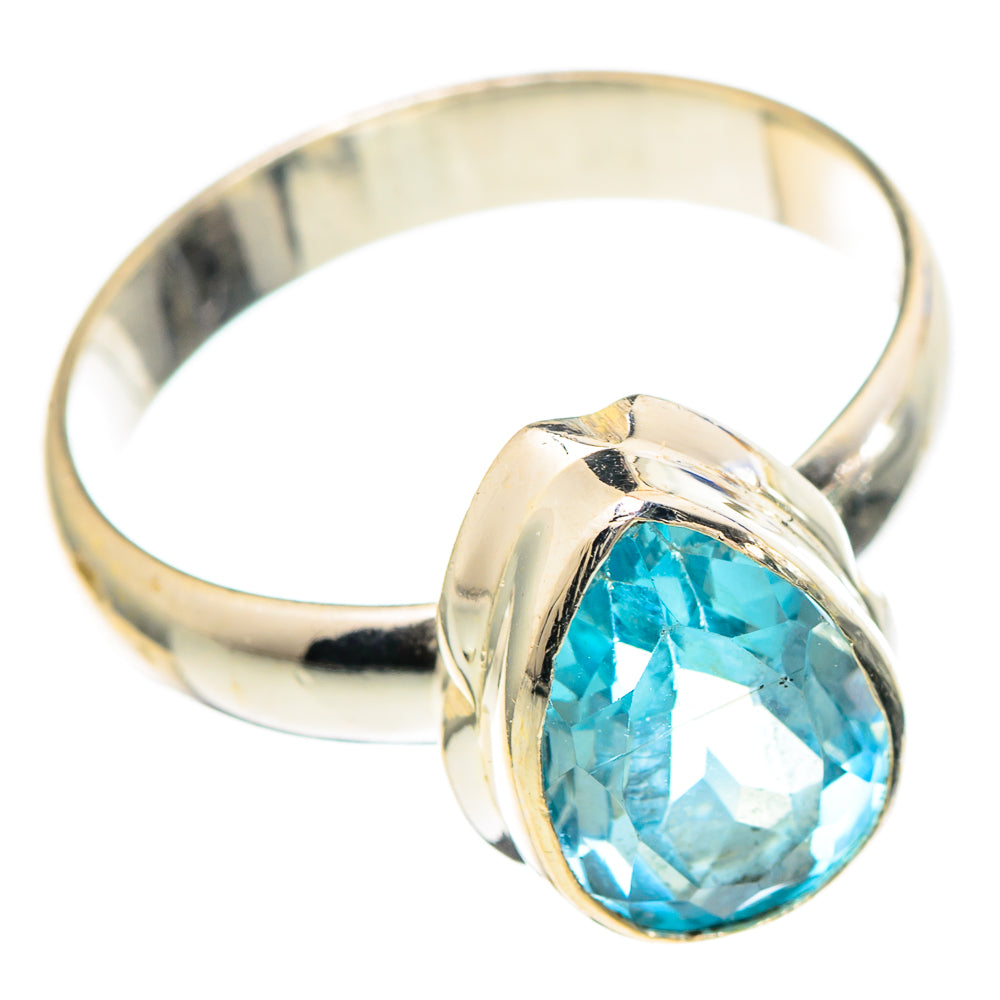 Blue Topaz Rings handcrafted by Ana Silver Co - RING99366