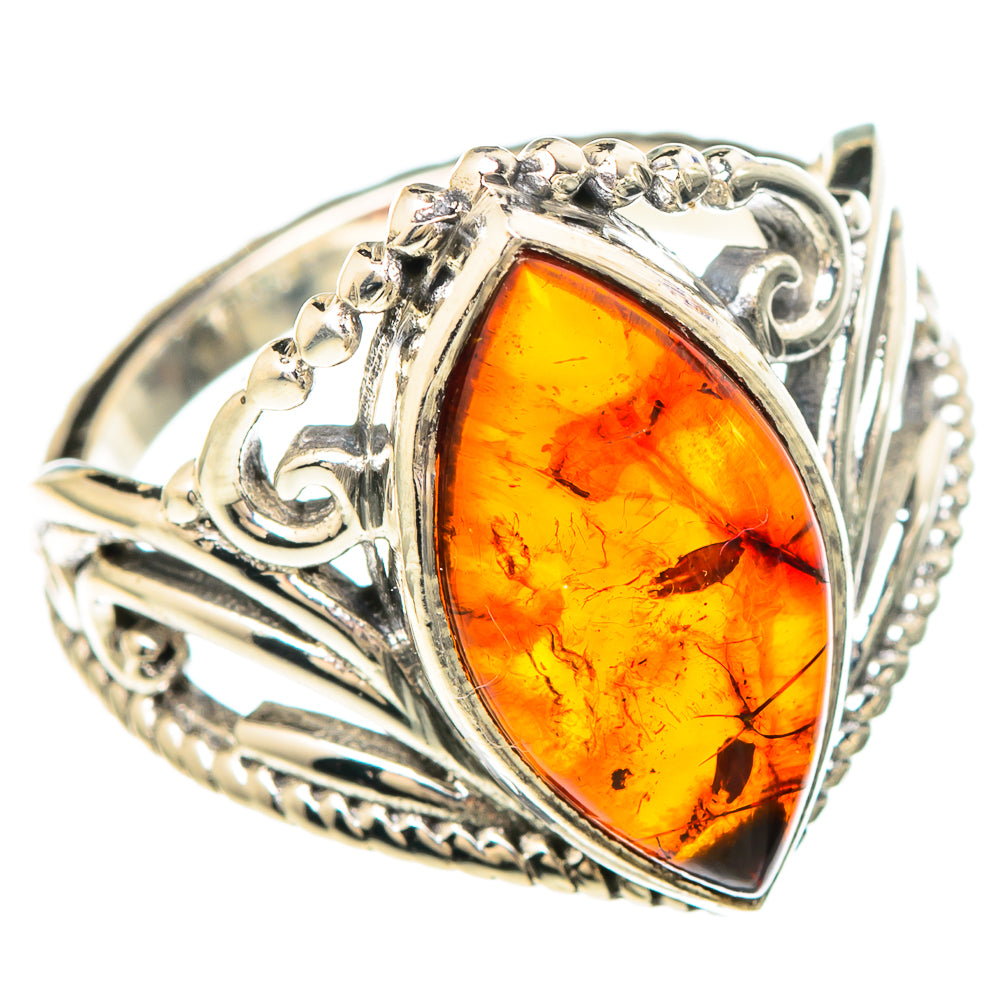 Baltic Amber Rings handcrafted by Ana Silver Co - RING99373
