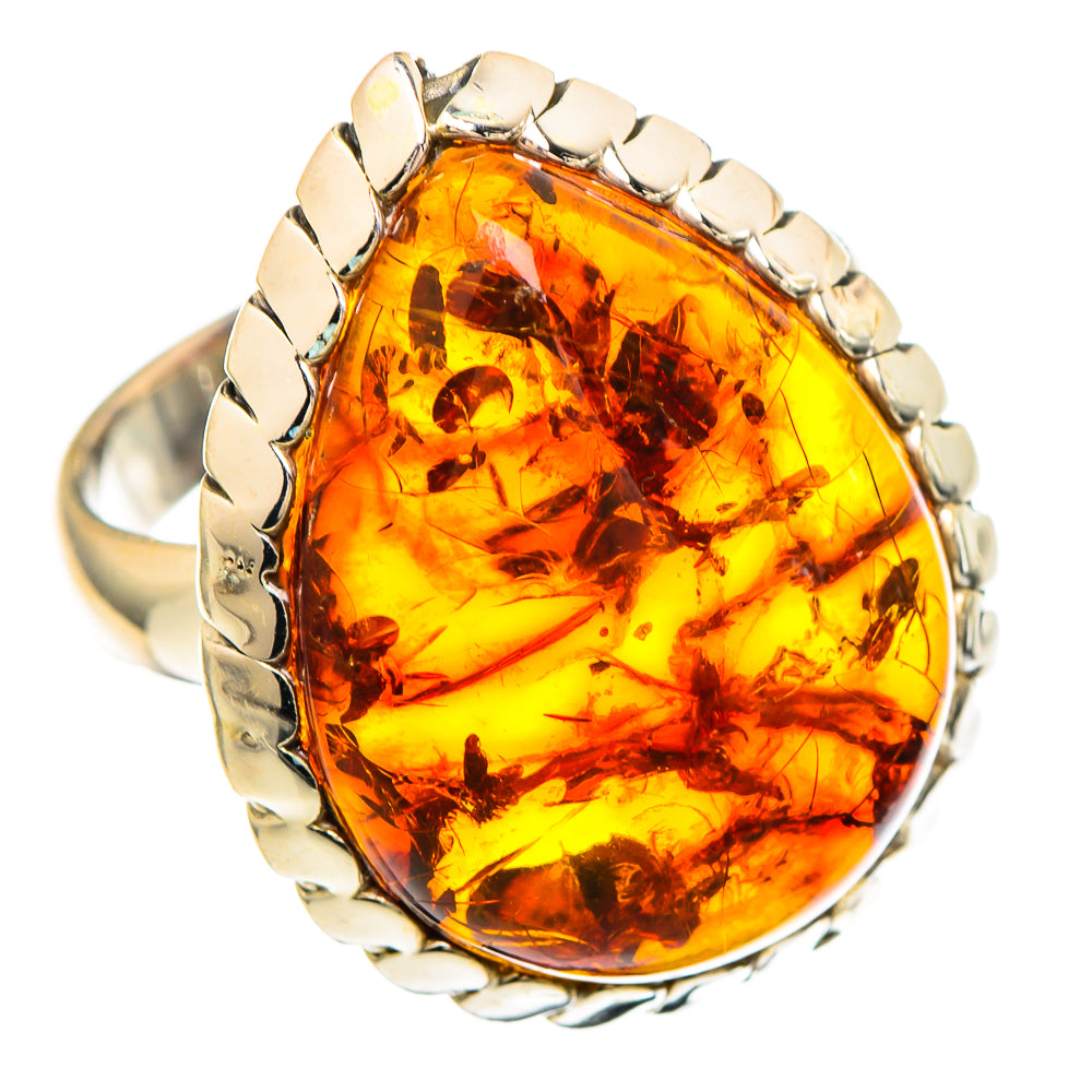 Baltic Amber Rings handcrafted by Ana Silver Co - RING99374