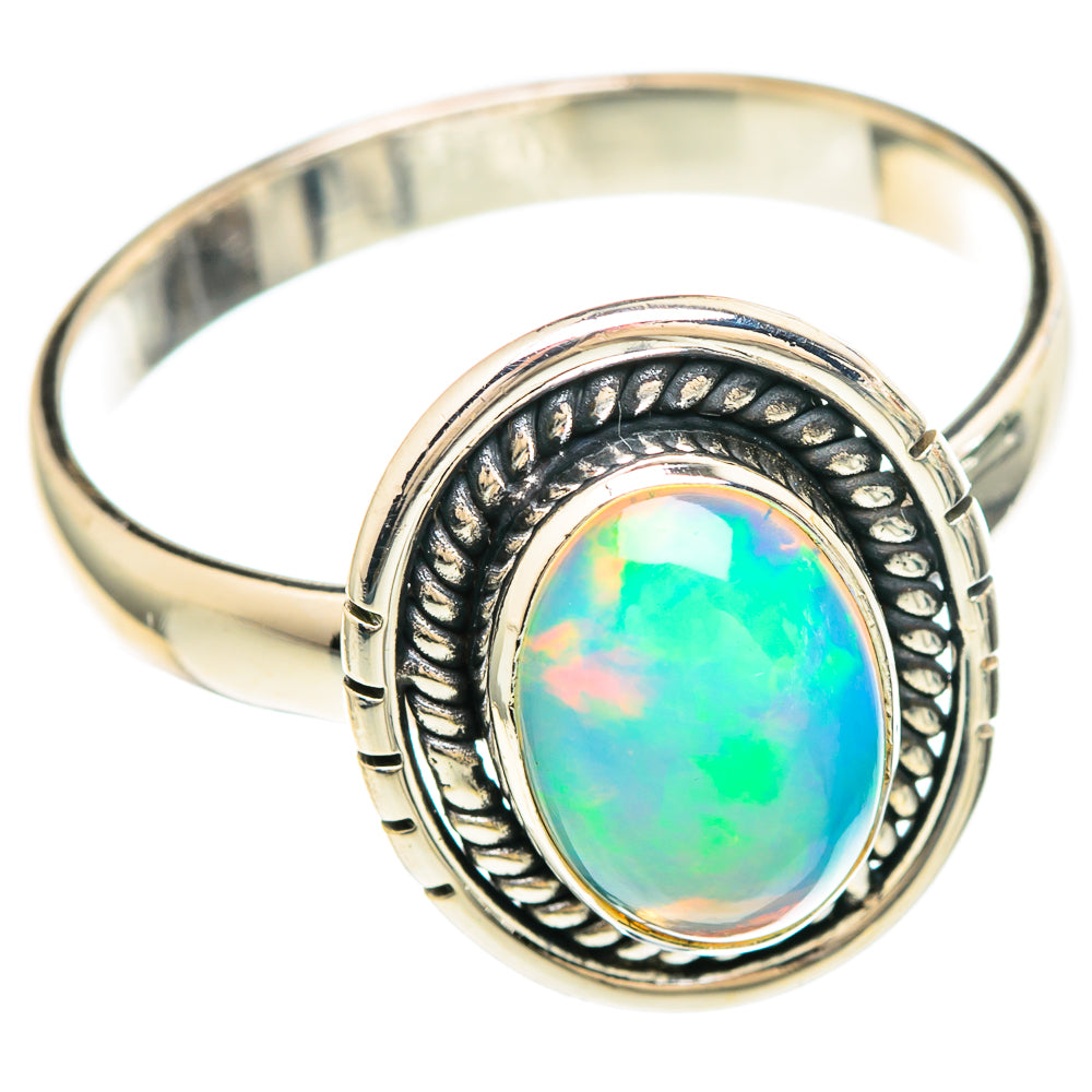 Ethiopian Opal Rings handcrafted by Ana Silver Co - RING99395
