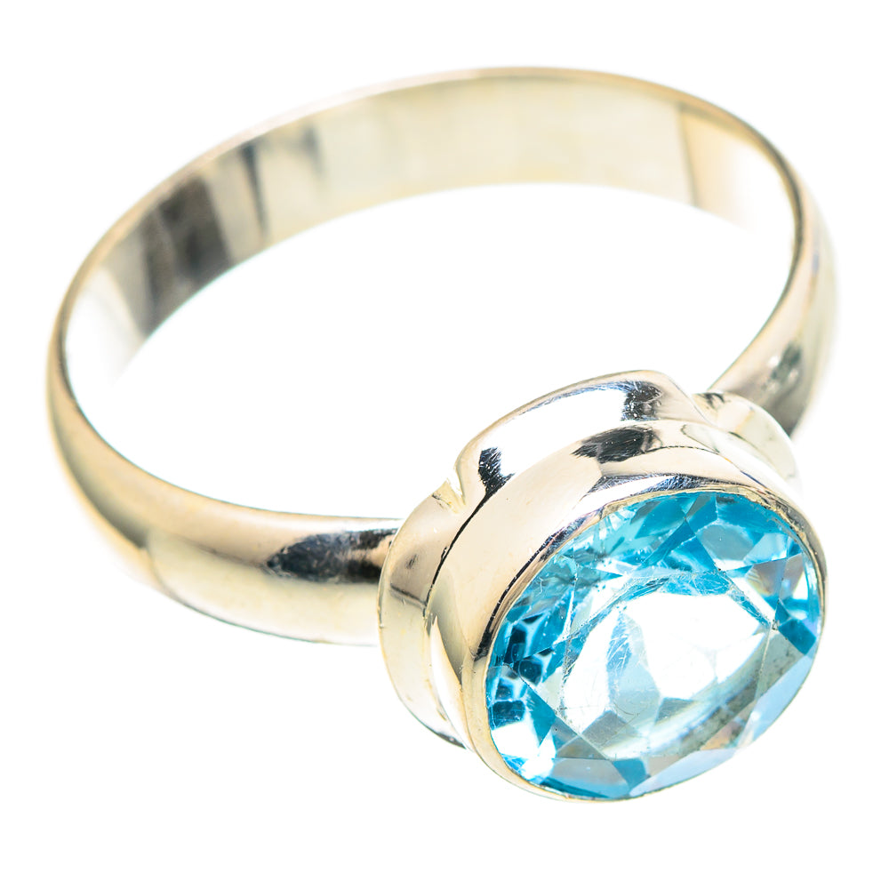 Blue Topaz Rings handcrafted by Ana Silver Co - RING99402 - Photo 2