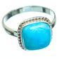 Larimar Rings handcrafted by Ana Silver Co - RING994029