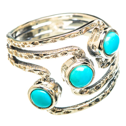 Sleeping Beauty Turquoise Rings handcrafted by Ana Silver Co - RING99403