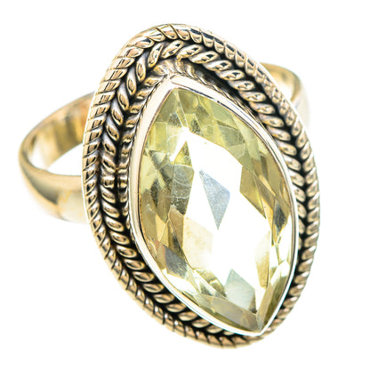 Green Amethyst Rings handcrafted by Ana Silver Co - RING99407