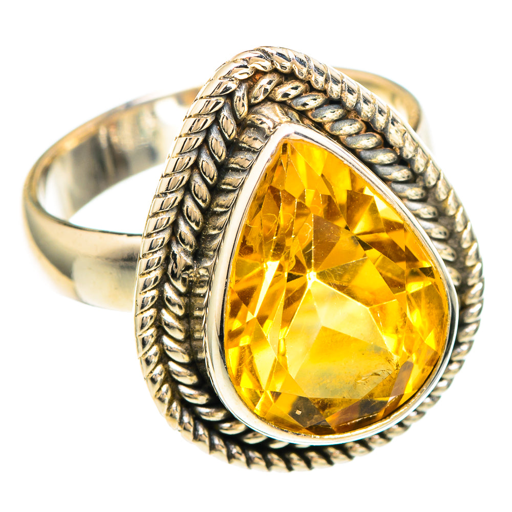 Citrine Rings handcrafted by Ana Silver Co - RING99413