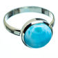 Larimar Rings handcrafted by Ana Silver Co - RING994398
