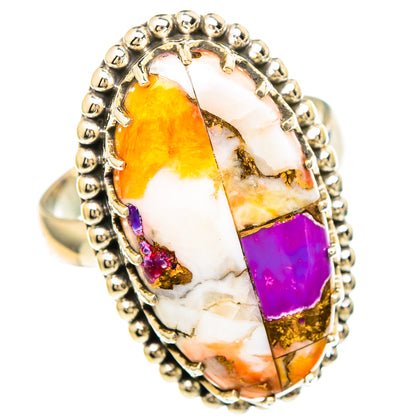 Spiny Oyster Turquoise Rings handcrafted by Ana Silver Co - RING99465