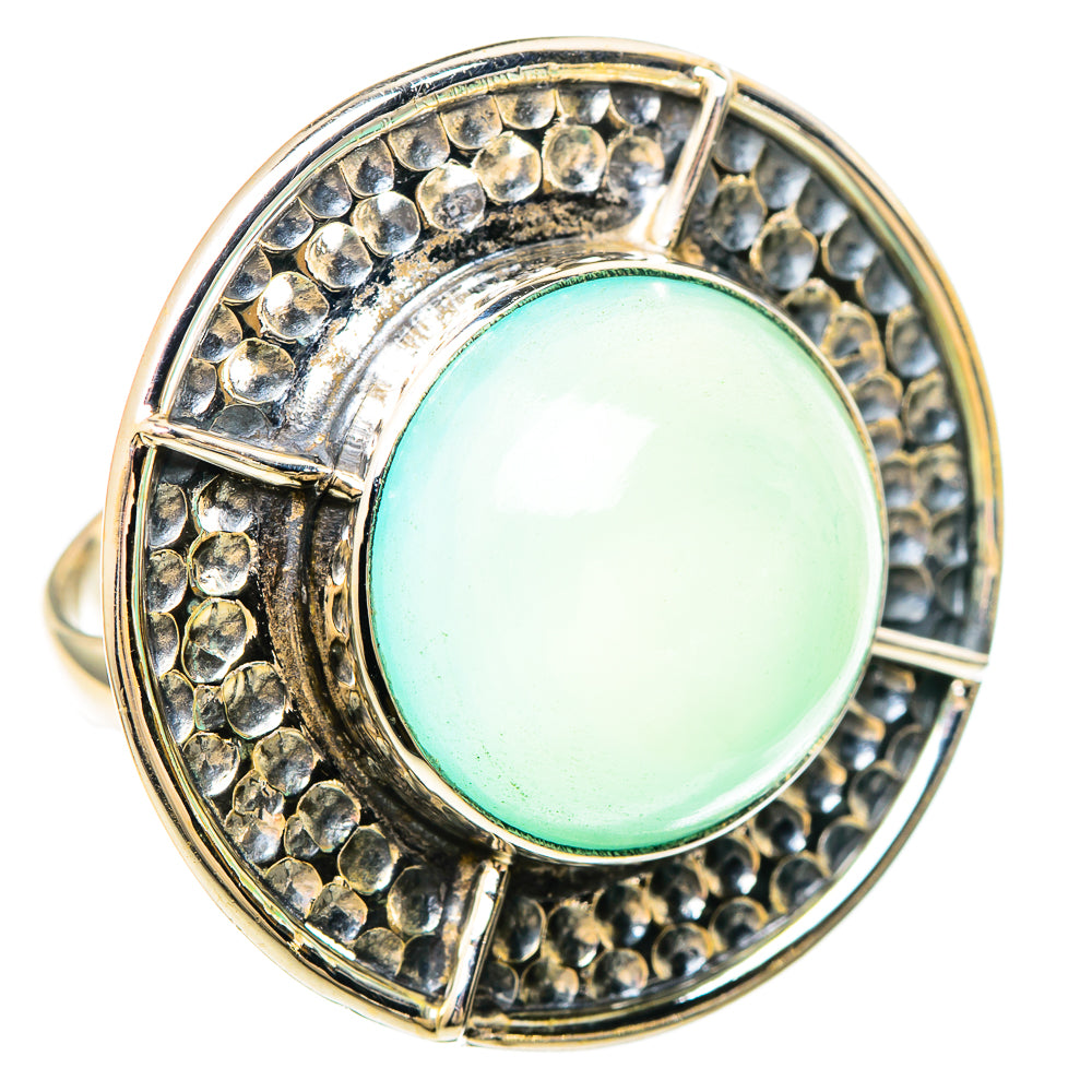 Aqua Chalcedony Rings handcrafted by Ana Silver Co - RING99470 - Photo 2