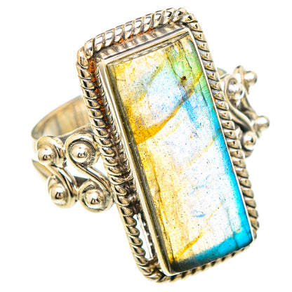 Labradorite Rings handcrafted by Ana Silver Co - RING99473