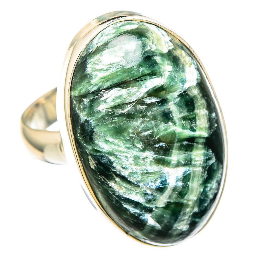Seraphinite Rings handcrafted by Ana Silver Co - RING99484