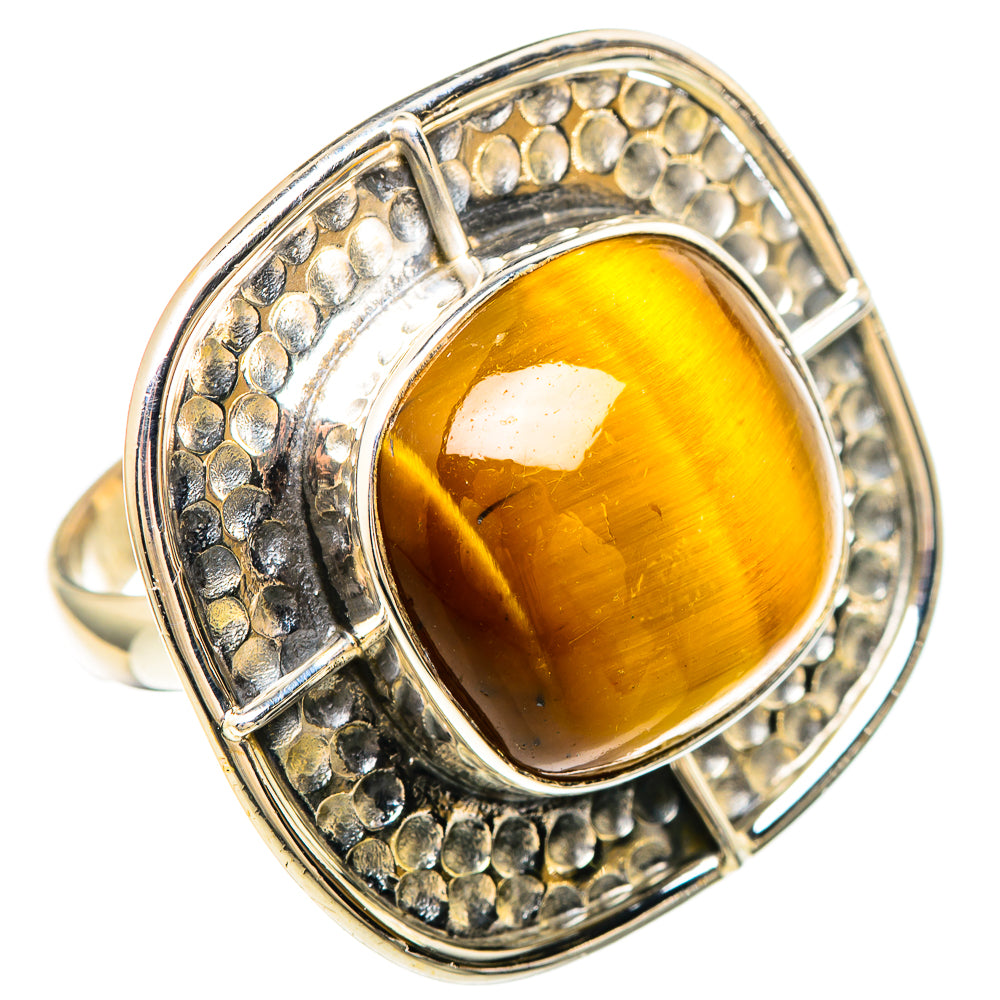 Tiger Eye Rings handcrafted by Ana Silver Co - RING99485 - Photo 2