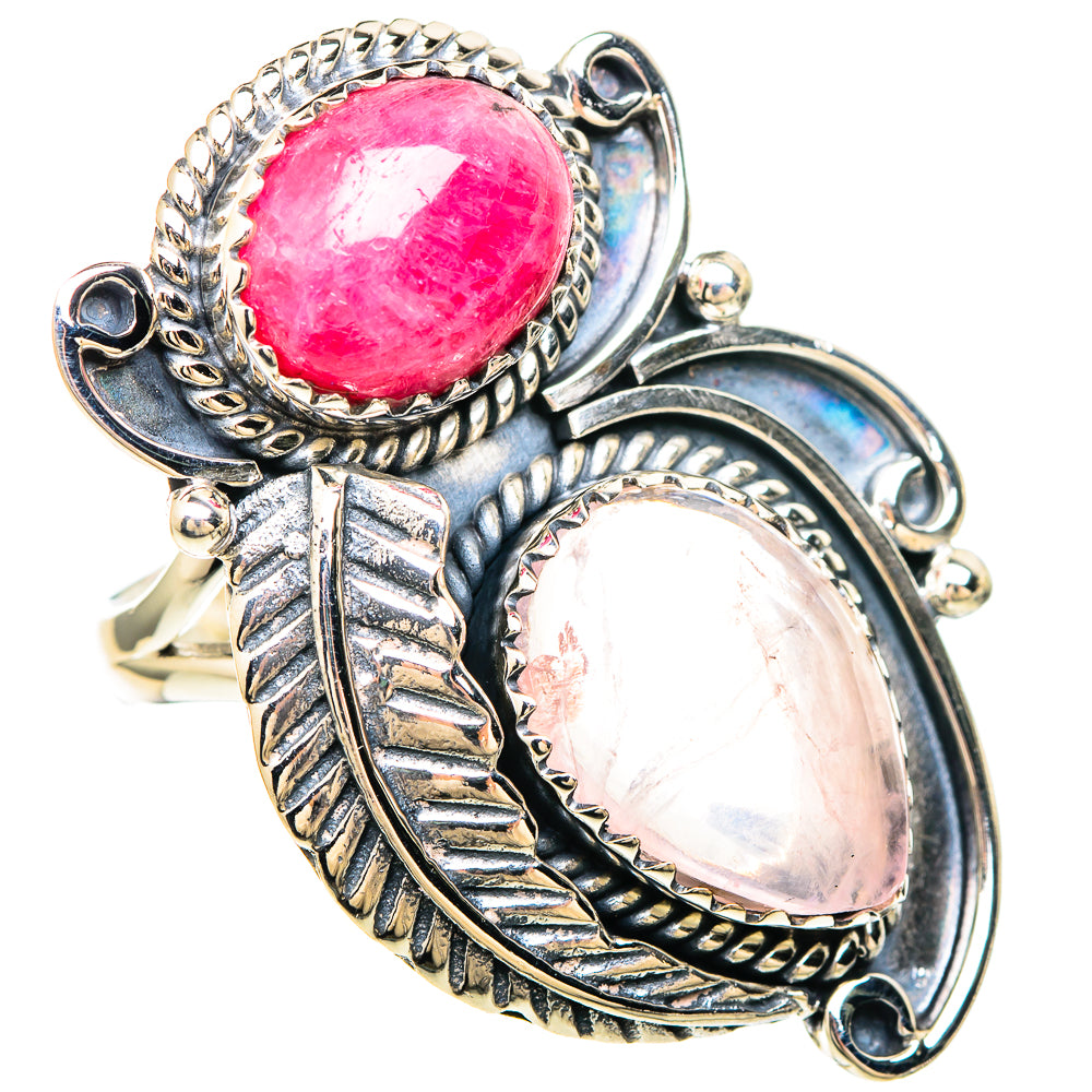 Rose Quartz Rings handcrafted by Ana Silver Co - RING99498