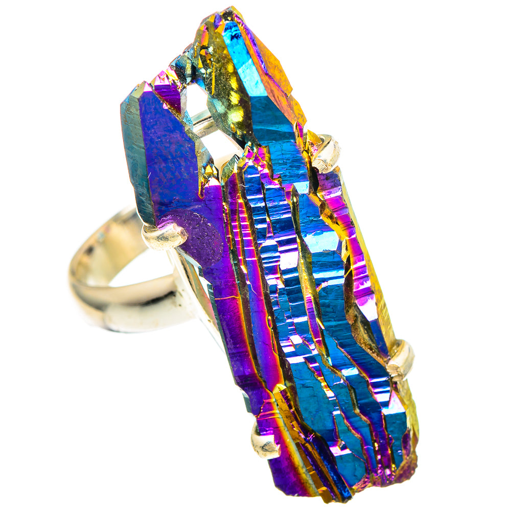 Titanium Sunshine Druzy Rings handcrafted by Ana Silver Co - RING99511