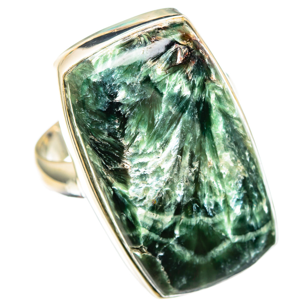 Seraphinite Rings handcrafted by Ana Silver Co - RING99519 - Photo 2