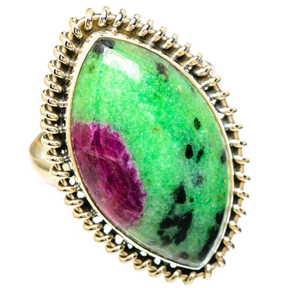Ruby Zoisite Rings handcrafted by Ana Silver Co - RING99520 - Photo 2