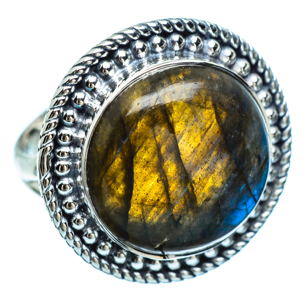Labradorite Rings handcrafted by Ana Silver Co - RING995266