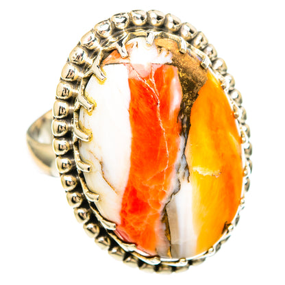 Spiny Oyster Turquoise Rings handcrafted by Ana Silver Co - RING99529