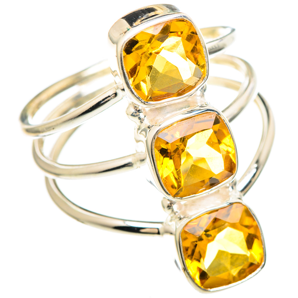 Citrine Rings handcrafted by Ana Silver Co - RING99544 - Photo 2