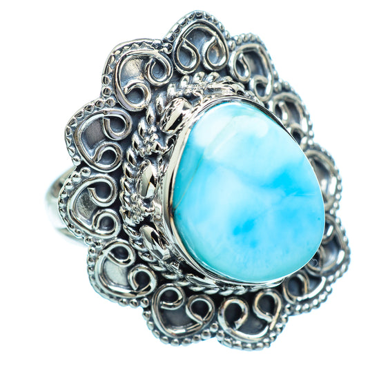 Larimar Rings handcrafted by Ana Silver Co - RING995476
