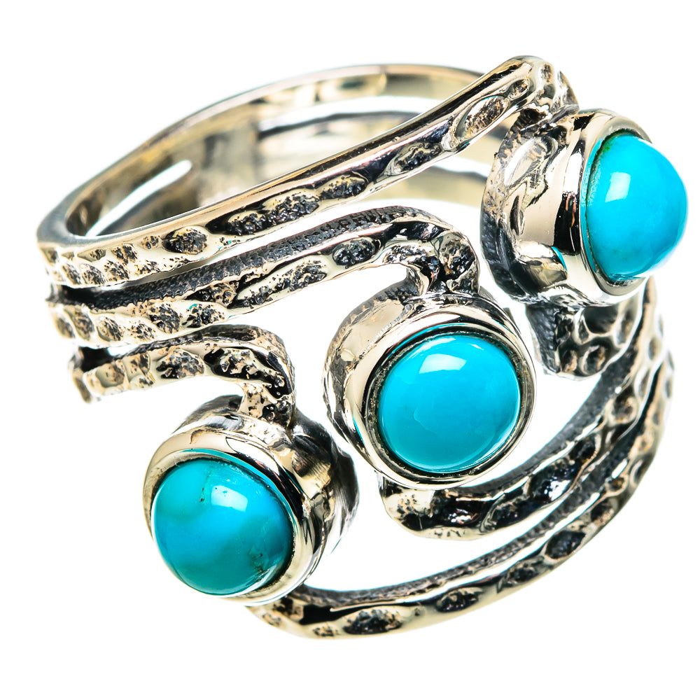 Sleeping Beauty Turquoise Rings handcrafted by Ana Silver Co - RING99552