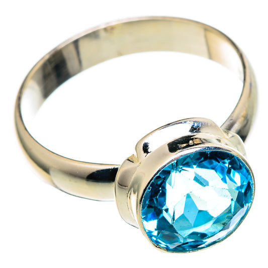 Blue Topaz Rings handcrafted by Ana Silver Co - RING99557