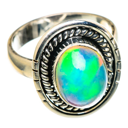 Ethiopian Opal Rings handcrafted by Ana Silver Co - RING99591