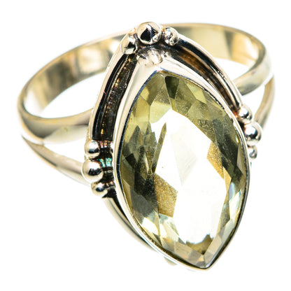 Green Amethyst Rings handcrafted by Ana Silver Co - RING99601