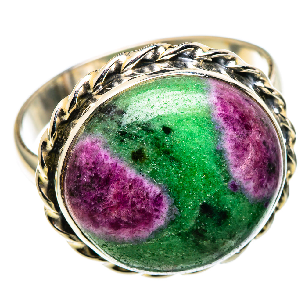 Ruby Zoisite Rings handcrafted by Ana Silver Co - RING99602