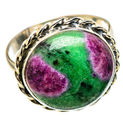 Ruby Zoisite Rings handcrafted by Ana Silver Co - RING99602