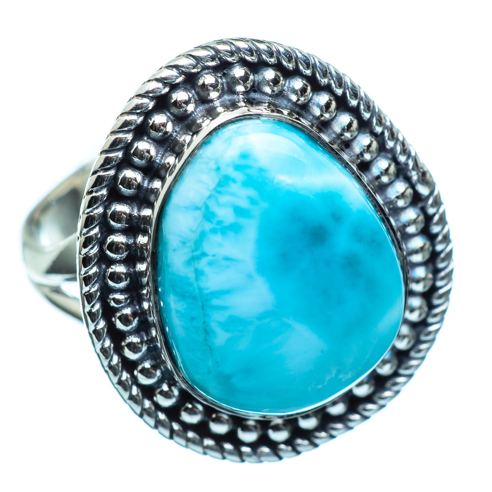 Larimar Rings handcrafted by Ana Silver Co - RING996043