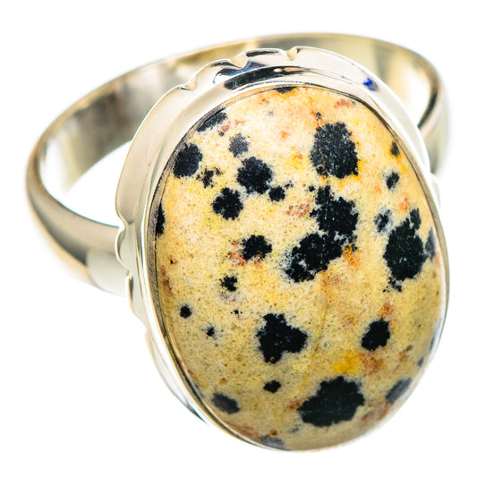 Dalmatian Jasper Rings handcrafted by Ana Silver Co - RING99605 - Photo 2