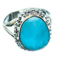 Larimar Rings handcrafted by Ana Silver Co - RING996059