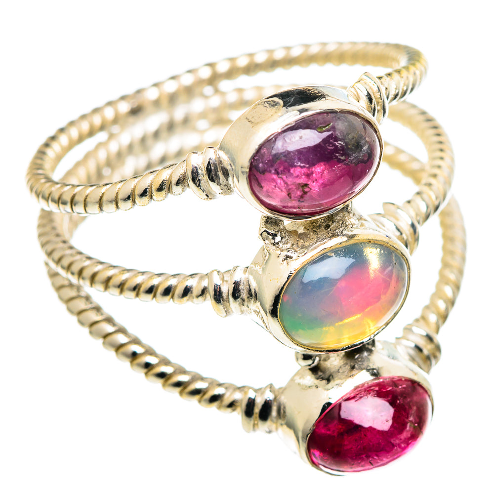 Ethiopian Opal Rings handcrafted by Ana Silver Co - RING99631