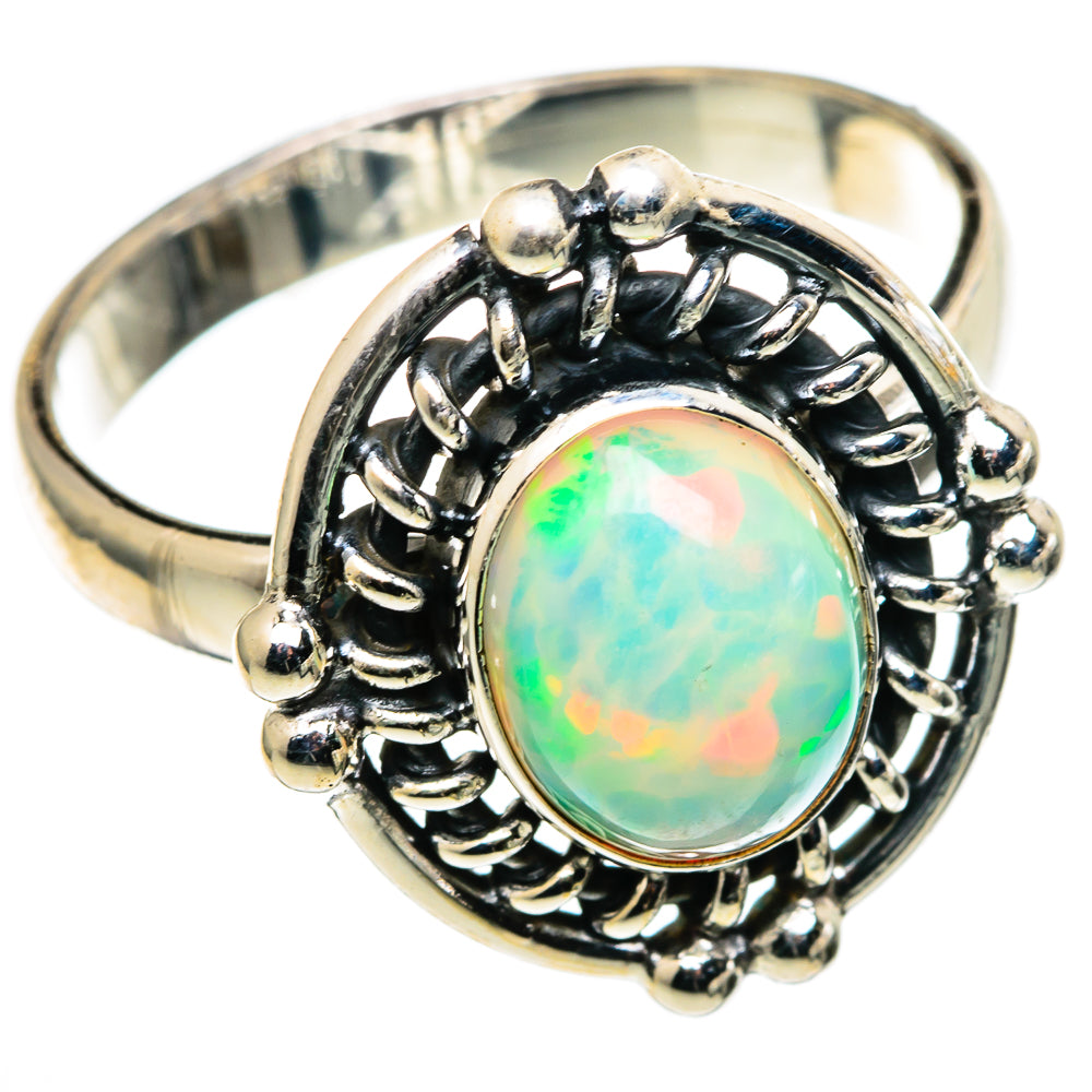 Ethiopian Opal Rings handcrafted by Ana Silver Co - RING99632