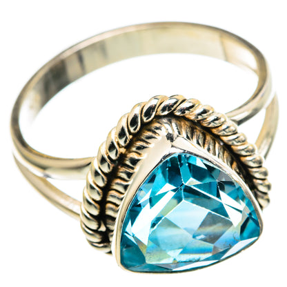 Blue Topaz Rings handcrafted by Ana Silver Co - RING99638