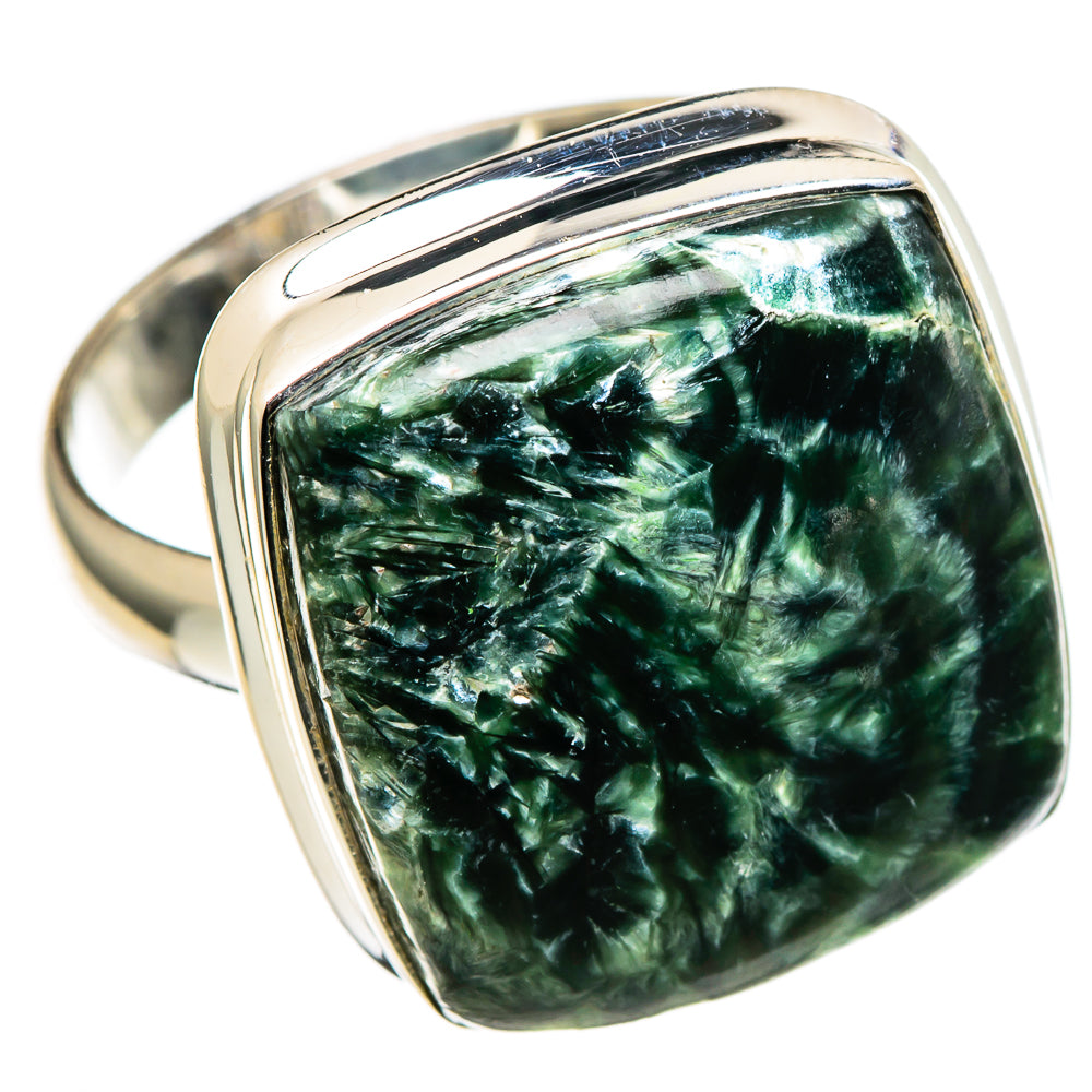 Seraphinite Rings handcrafted by Ana Silver Co - RING99641 - Photo 2