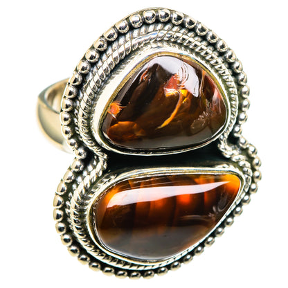 Mexican Fire Agate Rings handcrafted by Ana Silver Co - RING99645