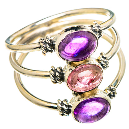 Pink Tourmaline Rings handcrafted by Ana Silver Co - RING99661