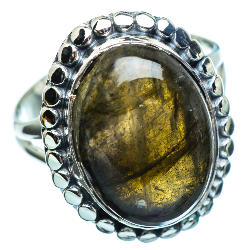 Labradorite Rings handcrafted by Ana Silver Co - RING996849