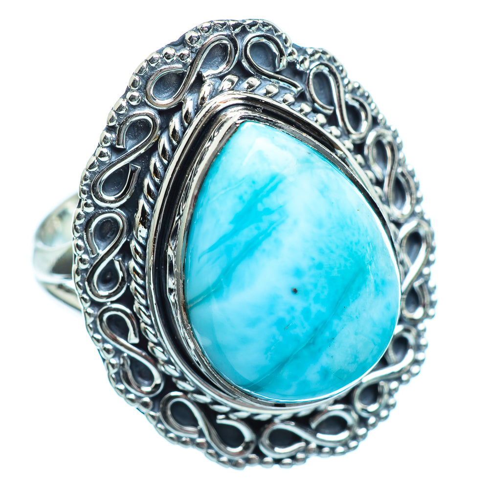 Larimar Rings handcrafted by Ana Silver Co - RING997017