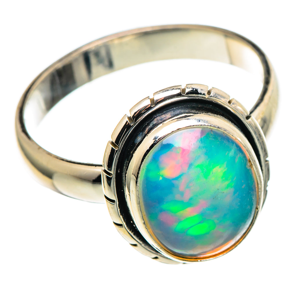 Ethiopian Opal Rings handcrafted by Ana Silver Co - RING99709