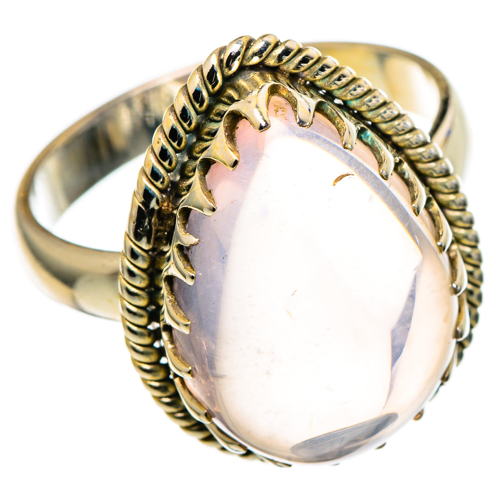 Rose Quartz Rings handcrafted by Ana Silver Co - RING99730